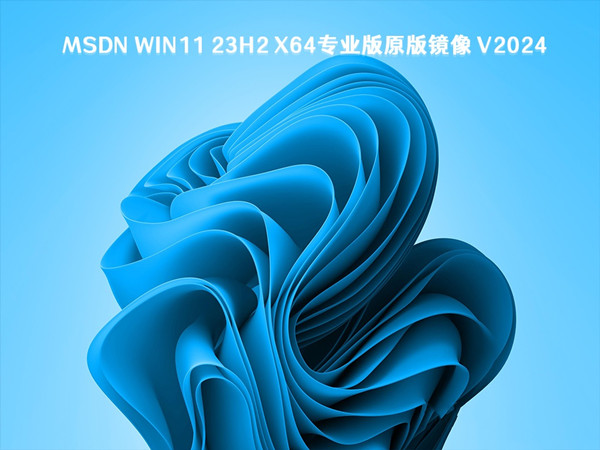 MSDN Win11 23H2 x64专业版原版镜像 V2024.07